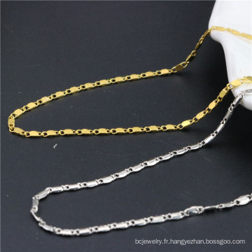 Shangjie Oem Beach Chain Chevallet Gold Plated Chevallets 18K Bracelet Fiches Cuban Chaîne de chaîne